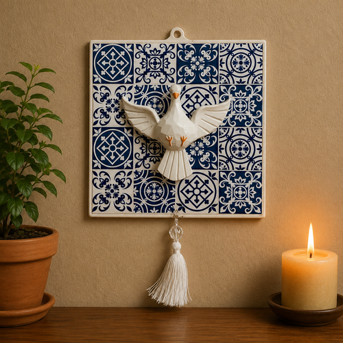 Adorno de Porta Divino Espírito Santo Estampado®