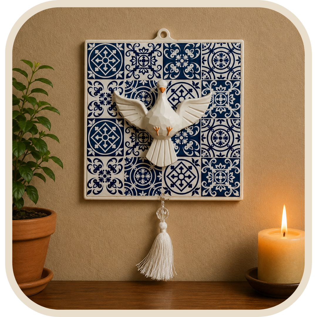 Adorno de Porta Divino Espírito Santo Estampado®