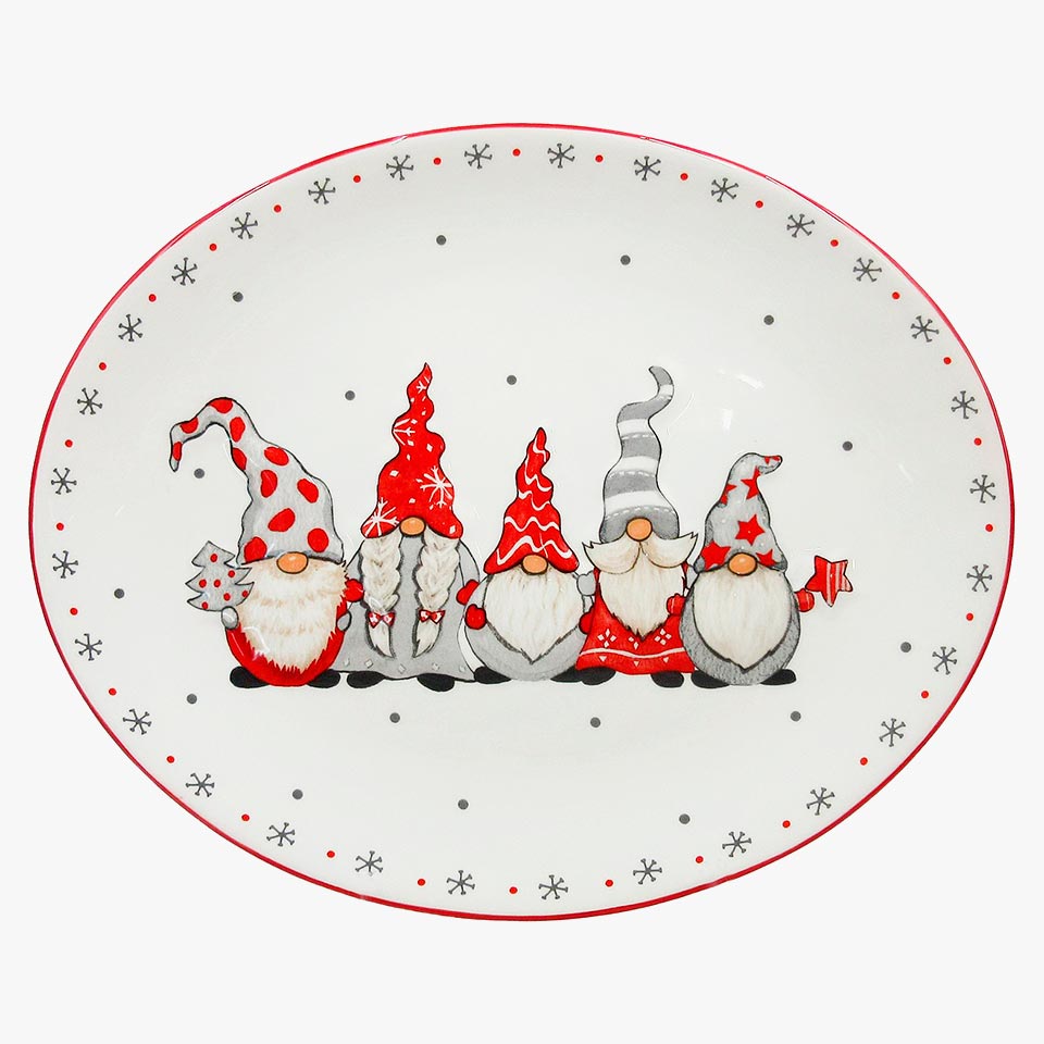 Conjunto de talheres Nordic Santa, pratos cerâmicos ocidentais Prato de lanche Presente de Natal criativo Copo de chaleira de chá em casa Frasco selado
