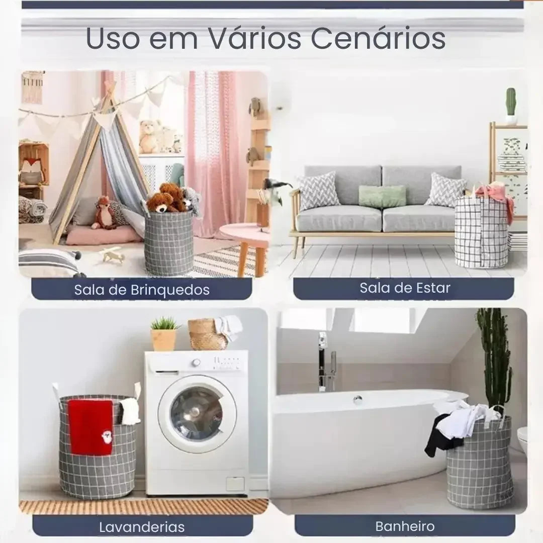 Cesto Organizador Multiuso Dobrável