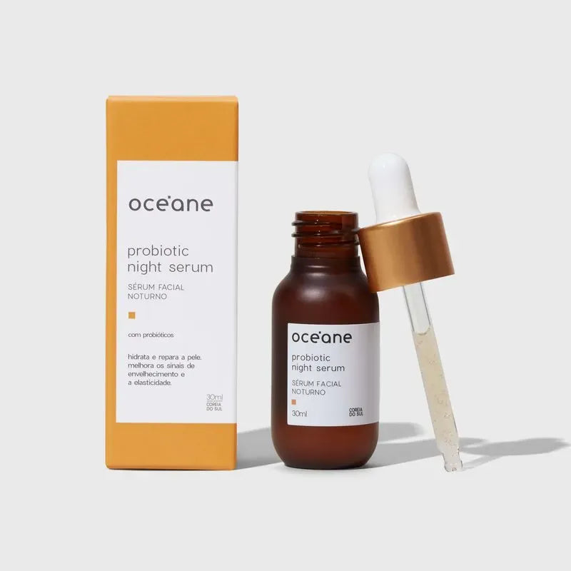 Kit Tratamento Noturno - Sérum Facial de Probioticos + Creme Facial Noturno de Cica (2 Produtos)