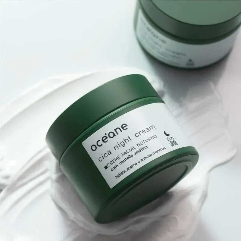 Kit Tratamento Noturno - Sérum Facial de Probioticos + Creme Facial Noturno de Cica (2 Produtos)