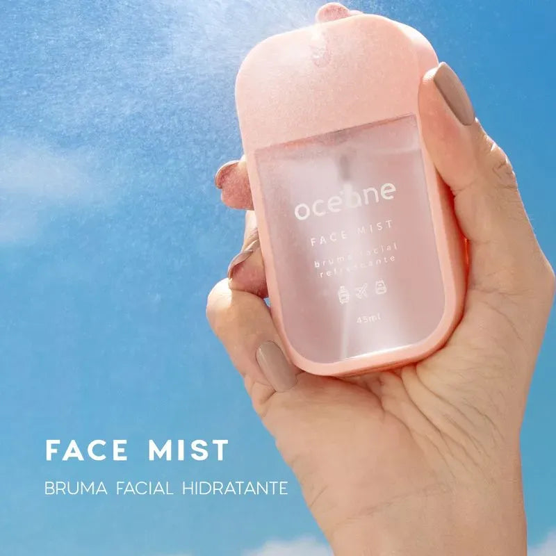 Kit Nécessaire Puffer + Desodorante + Creme para Mãos + Bruma Facial Travel