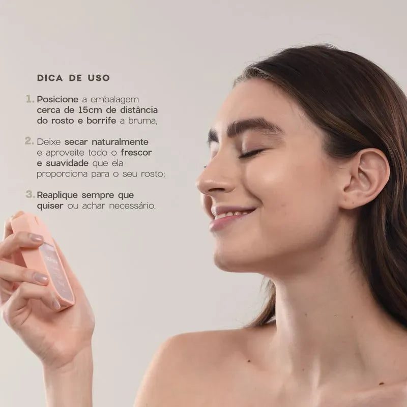 Kit Nécessaire Puffer + Desodorante + Creme para Mãos + Bruma Facial Travel