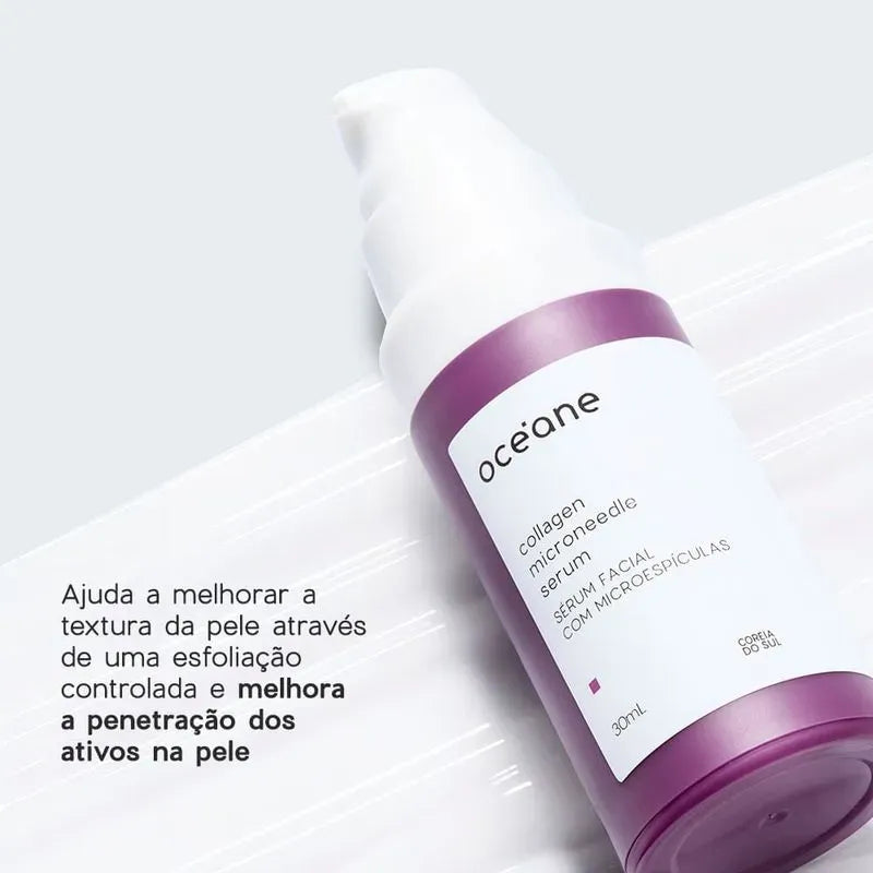 Kit Sérum Facial com Microespículas + Gel Hidratante Facial com Colágeno