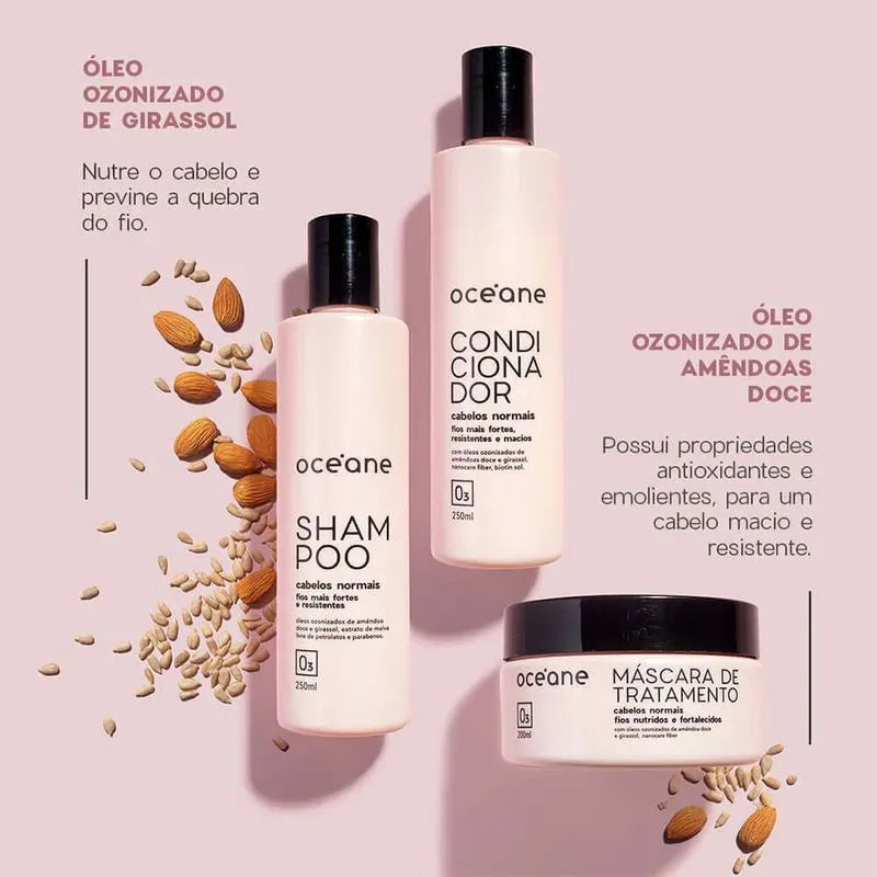 Kit Completo para Cabelos Normais (shampoo + Condicionador + Máscara)