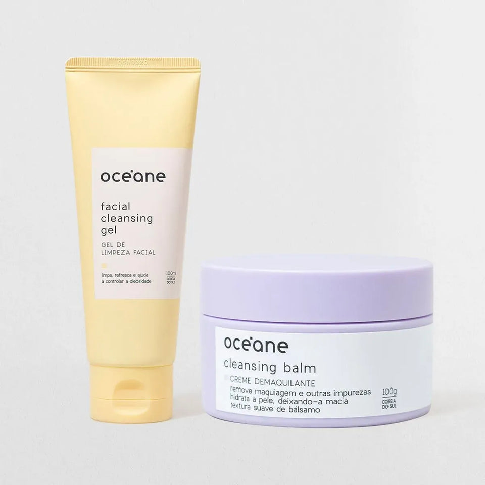 Kit Limpeza Dupla - Creme Demaquilante + Gel de Limpeza Facial