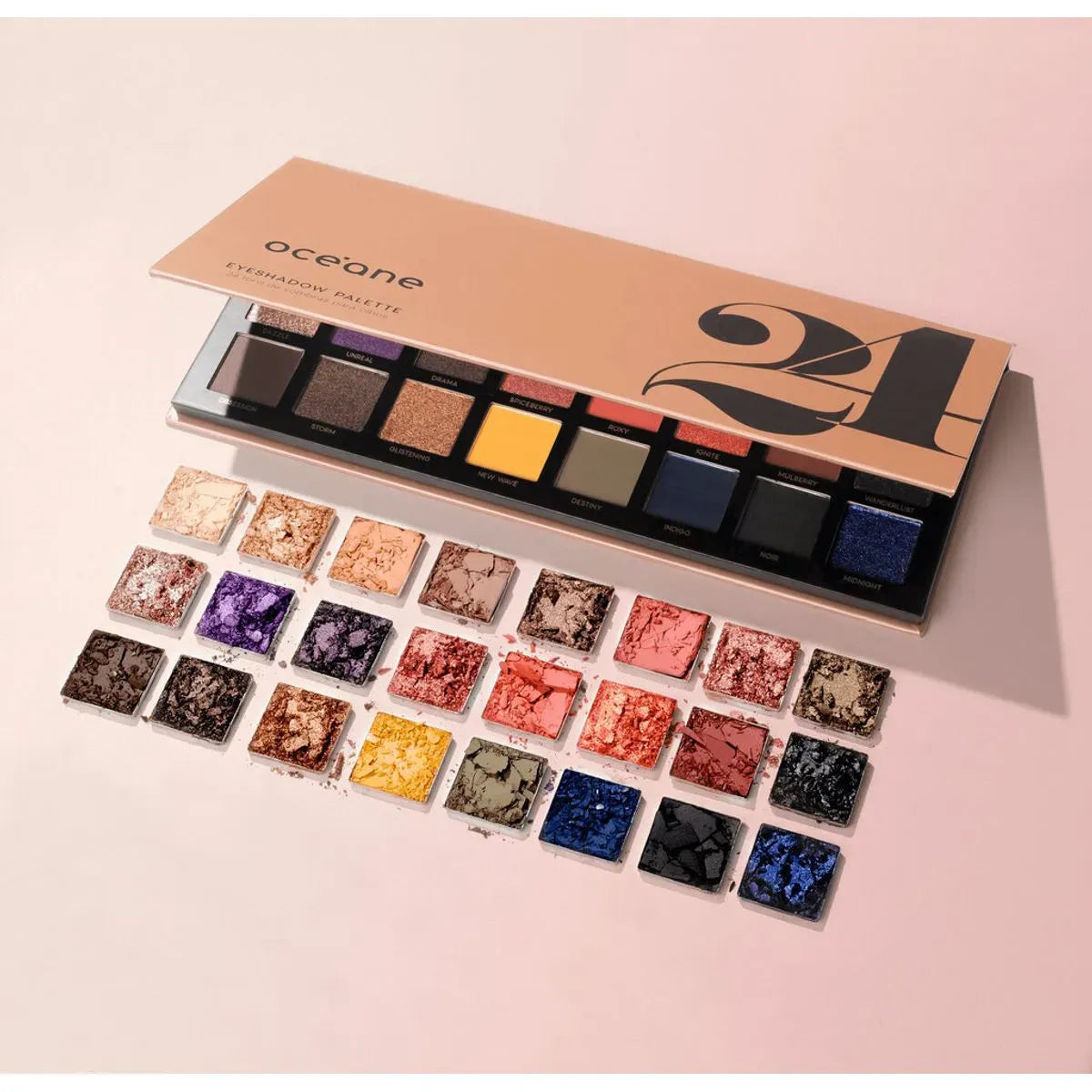 Kit Paleta de Iluminadores Nádia Tambasco By Océane + Paleta de Sombras 24 Cores Océane