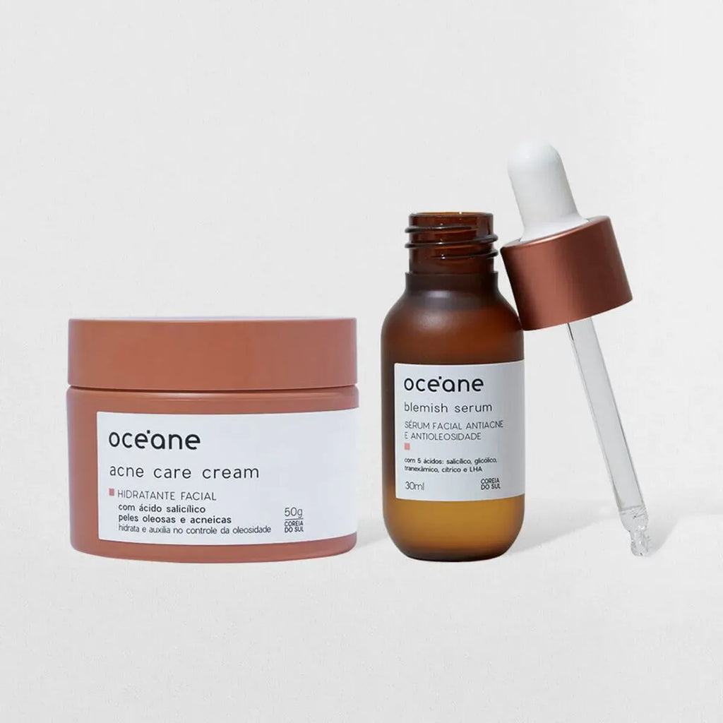 Kit Sérum Antiacne + Hidratante Facial com Ácido Salicílico
