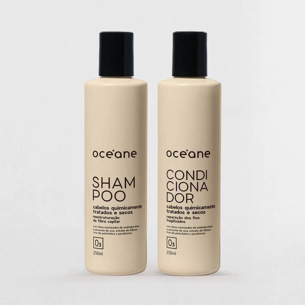 Kit Shampoo + Condicionador e Máscara para Cabelos Quimicamente Tratados