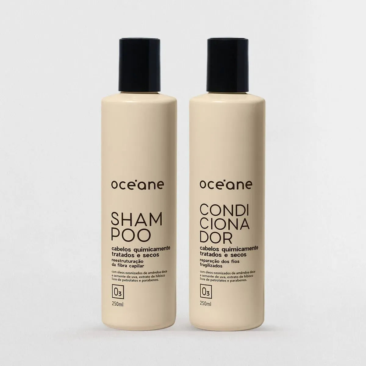 Kit Shampoo + Condicionador e Máscara para Cabelos Quimicamente Tratados