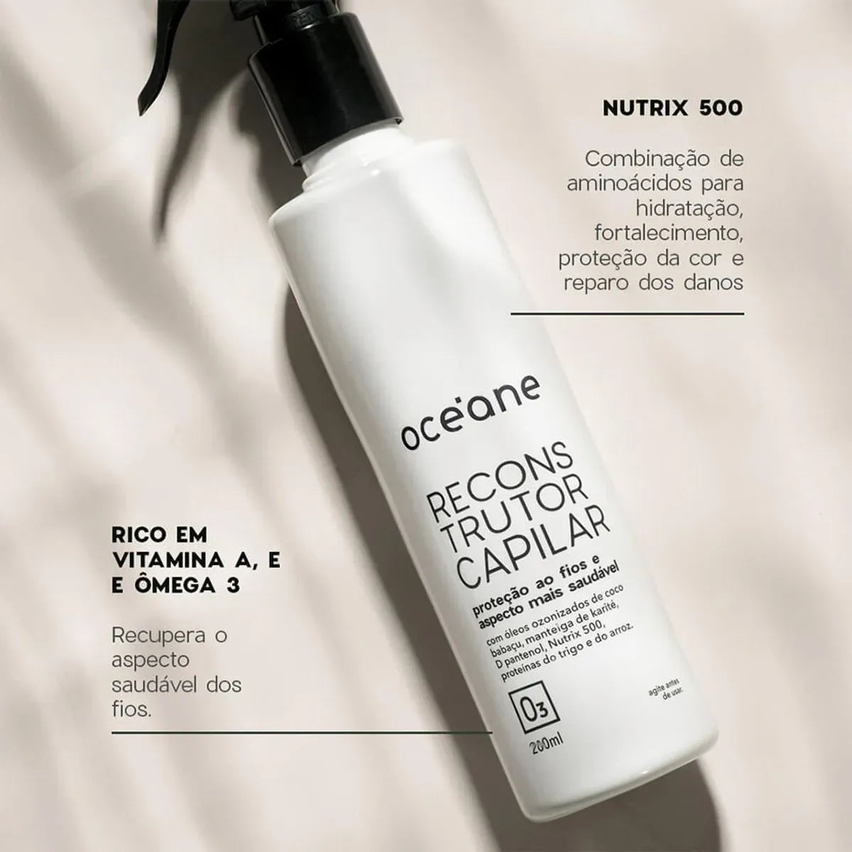 Kit Cabelo de Salão - Reconstrutor + Protetor Térmico + Óleo Finalizador + Perfume