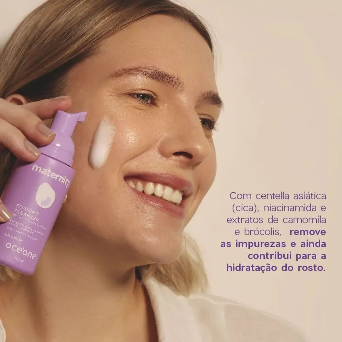 Kit Espuma de Limpeza + Sérum Facial + Hidratante Facial para Gestantes